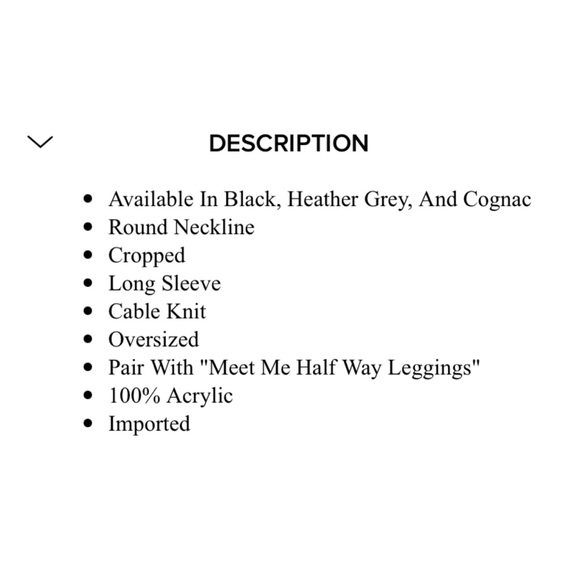 Fashion Nova’ Meet Me Halfway Crop Sweater - Picture 14 of 14